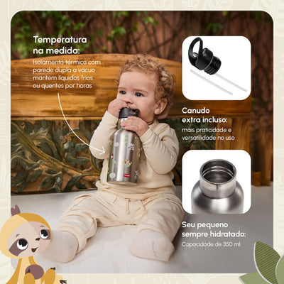 Garrafa Térmica Infantil Tiny Love Boho Chic - Feita para durar 